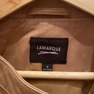 Lamarque Tan leather jacket